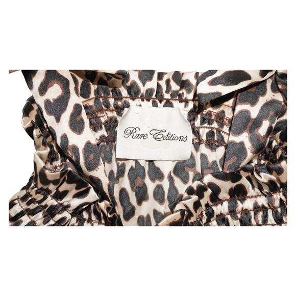 Rare Editions Leopard Print Ruffle Dress - Picture 4 of 5